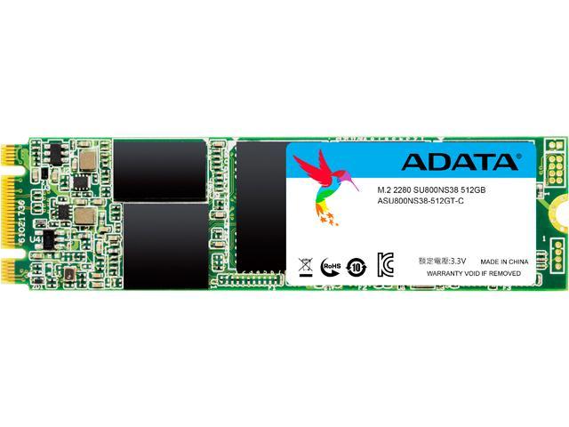 ADATA Ultimate SU800 M.2 2280 512GB SATA III 3D TLC NAND Internal Solid State Drive (SSD) ASU800NS38-512GT-C