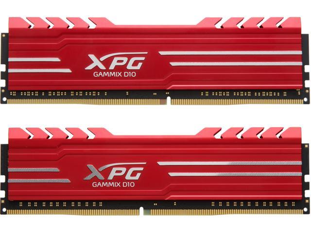 XPG GAMMIX D10 16GB (2 x 8GB) DDR4 2400 (PC4 19200) Desktop Memory Model AX4U240038G16-DRG