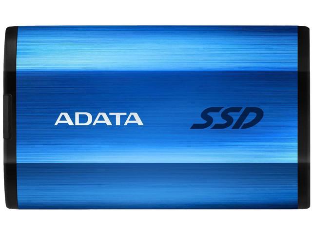 ADATA SE800 512GB IP68 Rugged - Up to 1000 MB/s - SuperSpeed USB 3.2 Gen 2 USB-C External Portable SSD Blue (ASE800-512GU32G2-CBL)