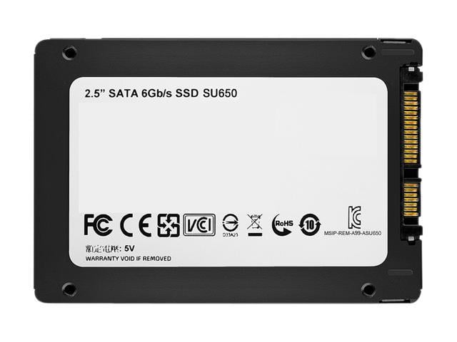 480 Go Adata SU650 2,5 SATA 6 Gbits/s SSD Solid State Disk 3D NAND 