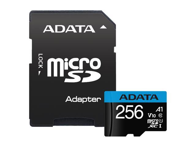Adata 256gb Premier Microsdxc Memory Card With Sd Adapter Newegg Com