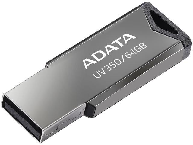 ADATA 64GB UV350 USB 3.2 Gen 1 Flash Drive (AUV350-64G-RBK 
