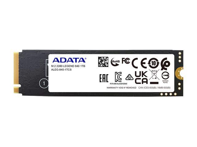 ADATA LEGEND 840 M.2 2280 1TB PCI-Express 4.0 x4, NVMe 1.4 3D NAND