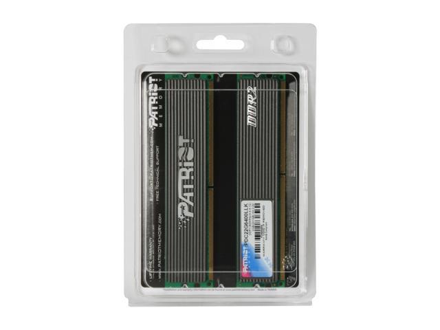 Patriot PDC22G6400LLK 2GB 2 x 1GB PC2-6400U DDR2 800 Non 