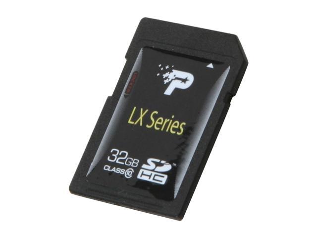 Patriot LX Series 32GB Secure Digital High-Capacity (SDHC) Flash Card Model PSF32GSDHC10