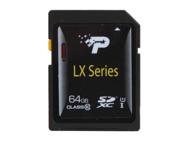 Patriot LX Series 64GB Class 10 Secure Digital Extended Capacity (SDXC) Flash Card Model PSF64GSDXC10