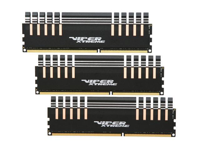 Patriot Viper Xtreme 12GB (3 x 4GB) DDR3 1600 (PC3 12800) Desktop Memory Model PX7312G1600LLK