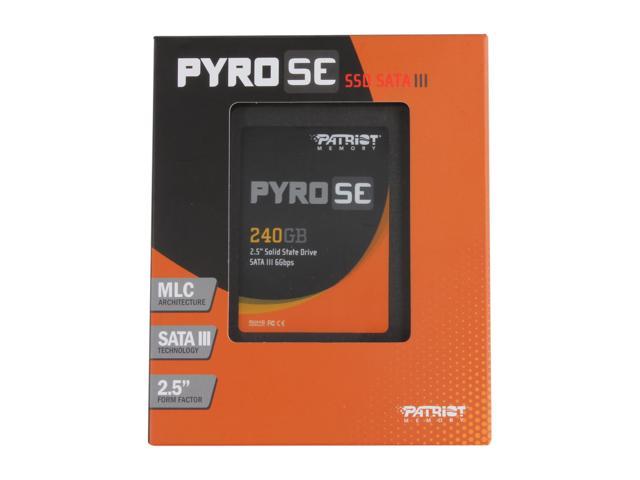 Patriot Pyro SE 2.5" 240GB SATA III MLC Internal Solid State Drive (SSD) PPSE240GS25SSDR