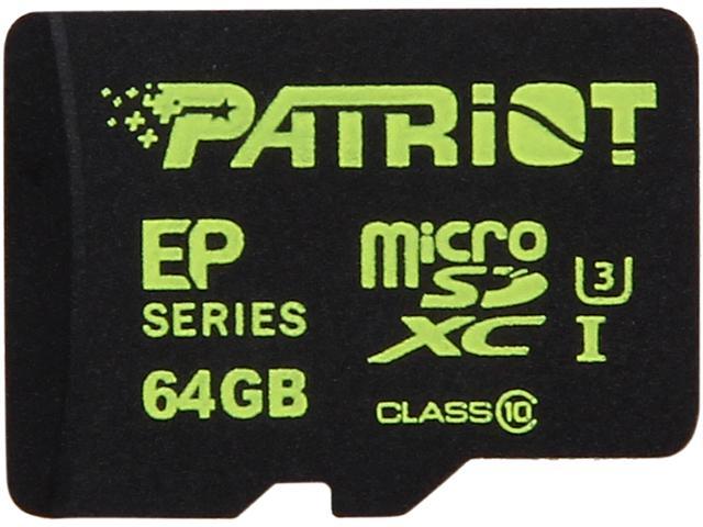Patriot Patriot EP Series 64GB microSDXC Flash Card Model PEF64GEMCSXC10