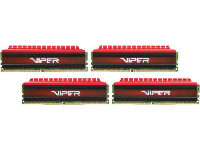 Patriot Viper 4 32GB (4 x 8GB) DDR4 2400 (PC4 19200) Extreme Performance Quad Memory Kit Model PV432G240C5QK