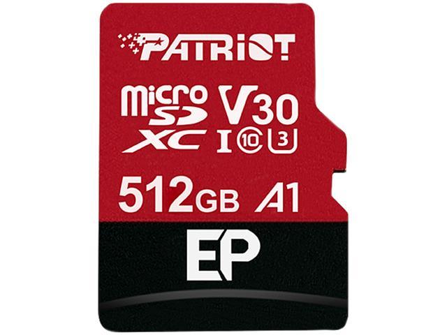 Patriot EP Series 512GB microSDXC Flash Card Model PEF512GEP31MCX