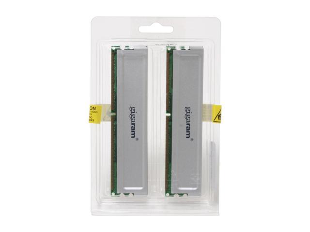 gigaram 2GB (2 x 1GB) DDR 400 (PC 3200) Dual Channel Kit System Memory Model GR1DD8T-K2GB/400/2.5