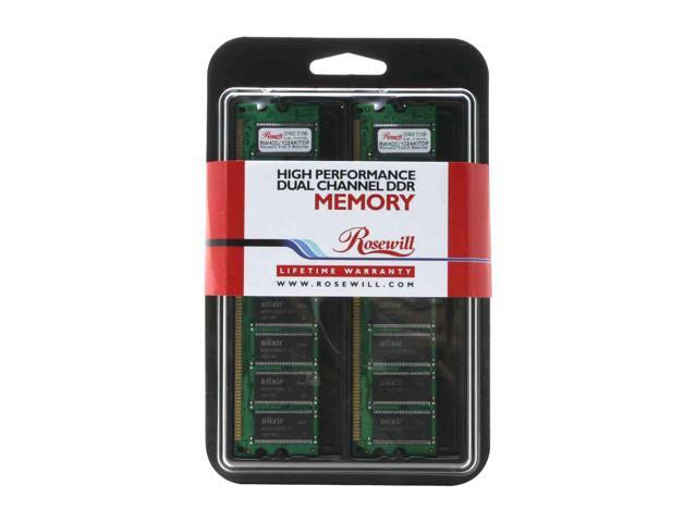 Rosewill 1GB (2 x 512MB) DDR 400 (PC 3200) Dual Channel Kit Desktop Memory Model RW400/1024KITDP
