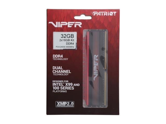Patriot Viper 4 32GB (2 x 16GB) DDR4 3000 (PC4 24000) Desktop 