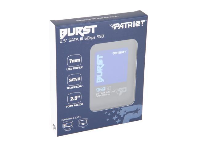PBU960GS25SSDR Patriot Memory Burst SSD 960GB SATA III Interne Solid State Drive 2.5 Zoll
