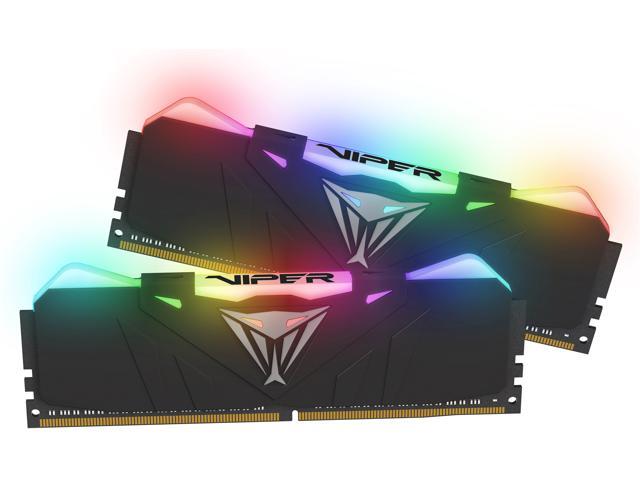 Patriot Viper RGB 16GB (2 x 8GB) 288-Pin PC RAM DDR4 3600 (PC4 28800) Intel XMP 2.0 Desktop Memory Model PVR416G360C8K