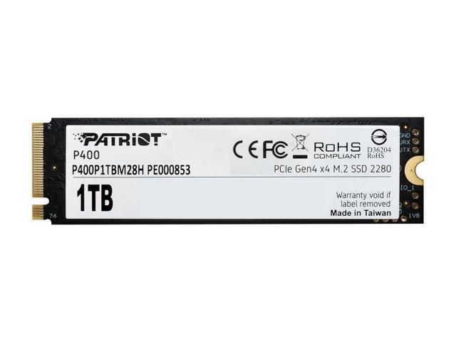 Patriot P400 M.2 2280 1TB PCI-Express 4.0 x4, NVMe 1.3 Internal