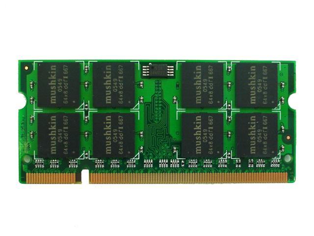 Mushkin Enhanced 1GB 200-Pin DDR SO-DIMM DDR 333 (PC 2700) Laptop Memory Model 991304