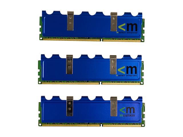 Mushkin Enhanced Blackline 3GB (3 x 1GB) DDR3 1333 (PC3 10666) Triple Channel Kit Desktop Memory Model 998676