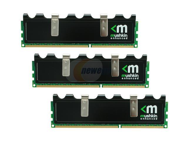 Mushkin Enhanced Blackline 6GB (3 x 2GB) DDR3 1600 (PC3 12800) Desktop Memory Model 998782