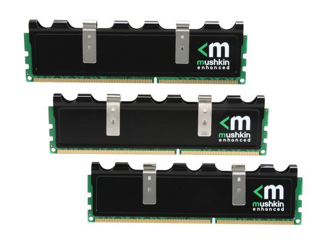 Mushkin Enhanced Blackline 6GB (3 x 2GB) DDR3 1333 (PC3 10666) Desktop Memory Model 998677B