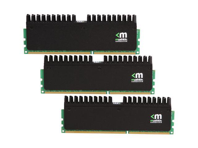 Mushkin Enhanced Ridgeback 6GB (3 x 2GB) DDR3 1600 (PC3 12800) Desktop Memory Model 998826