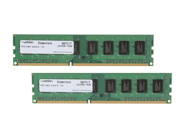 Mushkin Enhanced Essentials 16GB (2 x 8GB) DDR3 1333 (PC3 10600) Desktop Memory Model 997017