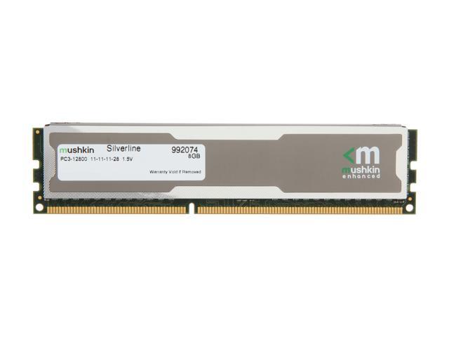 Mushkin Enhanced Silverline 8GB DDR3 1600 (PC3 12800) Desktop Memory Model 992074