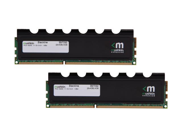 Mushkin Enhanced Blackline 8GB (2 x 4GB) DDR3 2400 (PC3 19200) Desktop Memory Model 997092