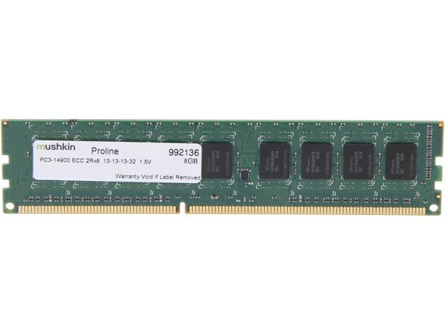Mushkin Enhanced Proline 8GB ECC DDR3 1866 (PC3 14900) Server Memory Model 992136
