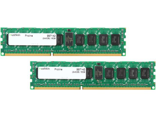 Mushkin Enhanced Proline 16GB (2 x 8GB) ECC Registered DDR3 1866 (PC3 14900) Server Memory Model 997142