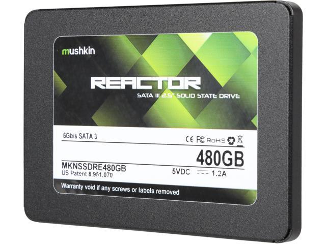 Mushkin Enhanced Reactor 2.5" 480GB SATA III MLC Internal Solid State Drive (SSD) MKNSSDRE480GB