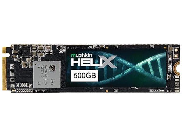 Mushkin Enhanced Helix-L M.2 2280 500GB PCIe Gen3 x4 NVMe 1.3 3D TLC Internal Solid State Drive (SSD) MKNSSDHL500GB-D8