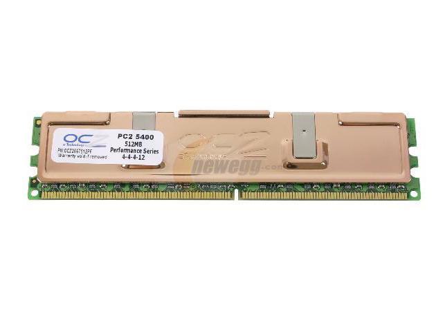 OCZ Performance Series 512MB DDR2 667 (PC2 5400) System Memory Model OCZ2667512PF