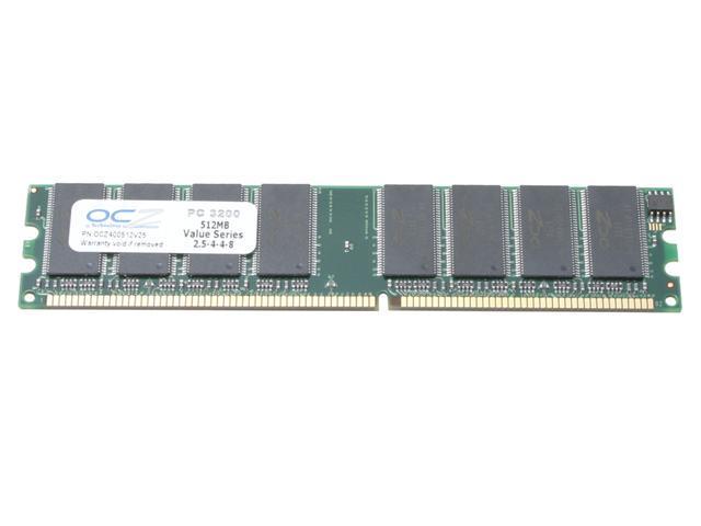 OCZ Value Series 512MB DDR 400 (PC 3200) Desktop Memory Model OCZ400512V25
