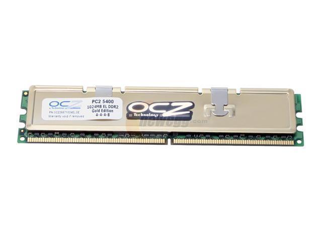 OCZ Gold Series 1GB DDR2 667 (PC2 5400) System Memory Model OCZ26671024ELGE
