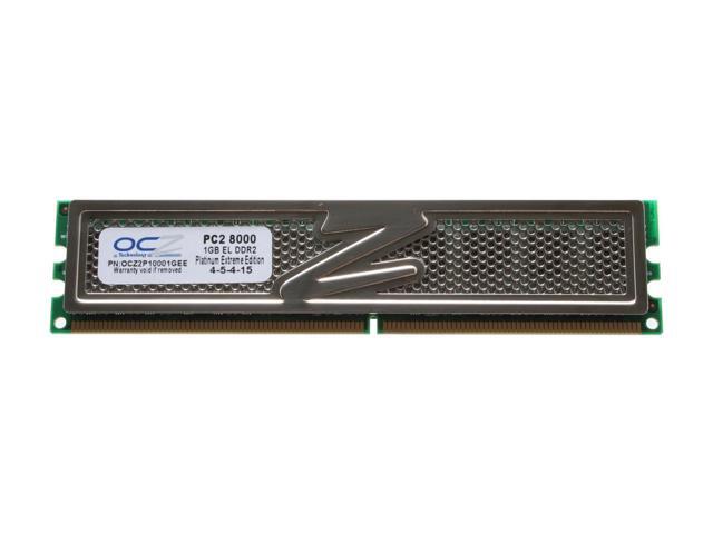 Open Box: OCZ Platinum 1GB DDR2 1000 (PC2 8000) Desktop Memory Model ...