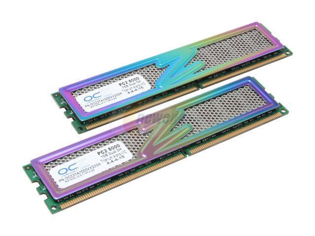 OCZ Titanium Alpha VX2 2GB (2 x 1GB) DDR2 1000 (PC2 8000) Dual Channel Kit Desktop Memory Model OCZ2TA1000VX22GK