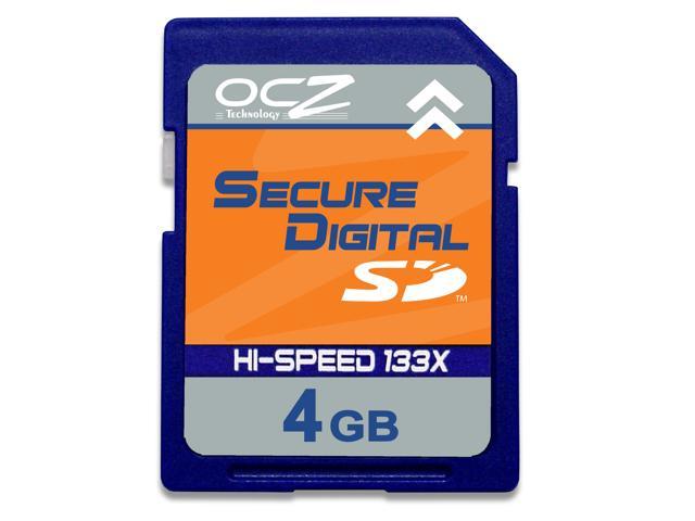 OCZ 4GB Secure Digital (SD) Flash Card Model OCZSD133-4GB