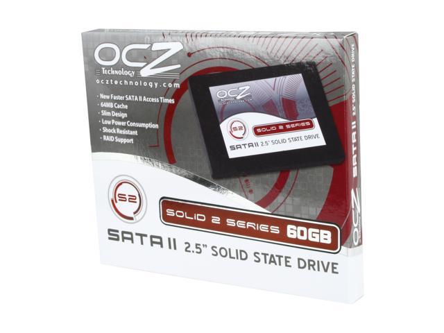 OCZ Solid 2 Series 2.5" 60GB SATA II MLC Internal Solid State Drive (SSD) OCZSSD2-2SLD60G