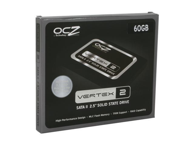 OCZ Vertex 2 2.5" 60GB SATA II MLC Internal Solid State Drive (SSD) OCZSSD2-2VTX60G