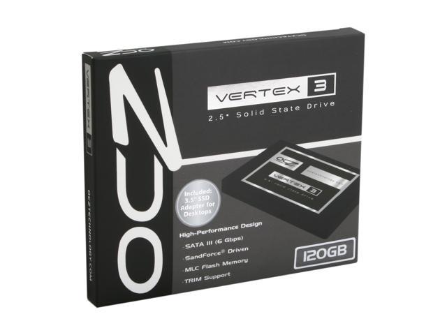 OCZ Vertex 3 2.5" 120GB SATA III MLC Internal Solid State Drive (SSD) VTX3-25SAT3-120G