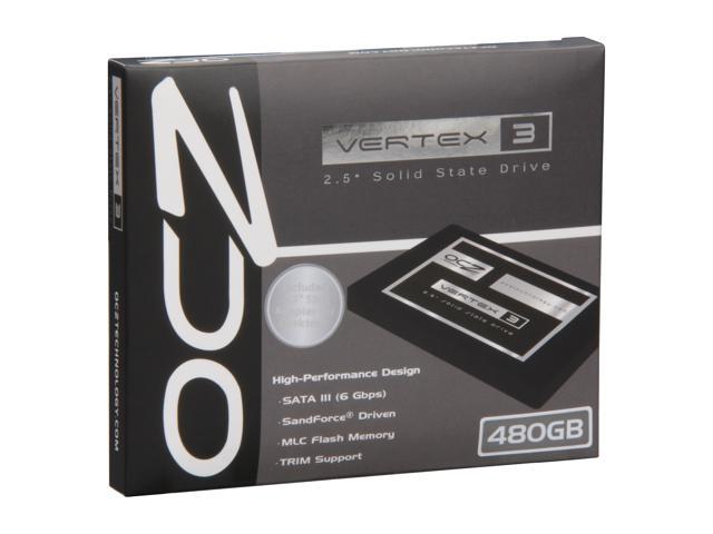 OCZ Vertex 3 2.5" 480GB SATA III MLC Internal Solid State Drive (SSD) VTX3-25SAT3-480G