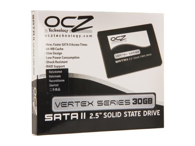 Manufacturer Recertified OCZ Vertex Series 2.5" 30GB SATA II MLC Internal Solid State Drive (SSD) OCZSSD2-1VTX30G