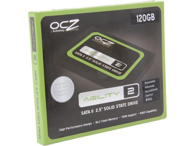 Manufacturer Recertified OCZ Agility 2 2.5" 120GB SATA II MLC Internal Solid State Drive (SSD) OCZSSD2-2AGTE120G.RF