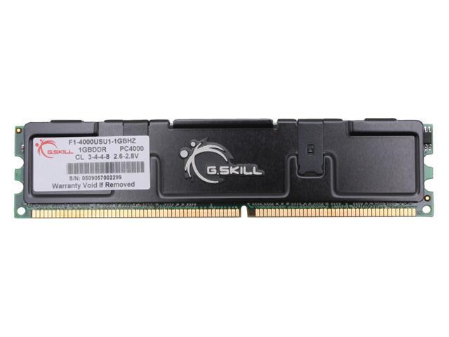 G.SKILL 1GB DDR 500 (PC 4000) Desktop Memory Model F1-4000USU1-1GBHZ