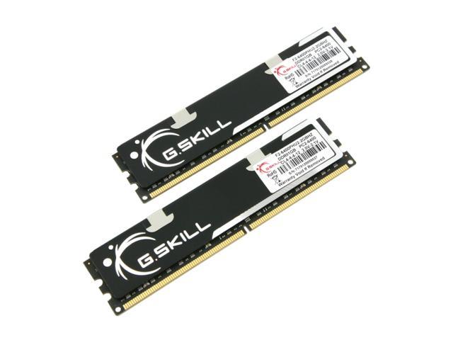 G.SKILL 2GB (2 x 1GB) DDR2 800 (PC2 6400) Dual Channel Kit Desktop Memory Model F2-6400PHU2-2GBHZ