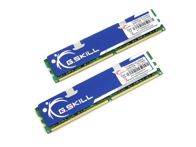 G.SKILL 2GB (2 x 1GB) DDR2 800 (PC2 6400) Dual Channel Kit Desktop Memory Model F2-6400CL4D-2GBHK