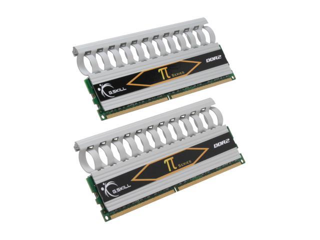 G.SKILL 4GB (2 x 2GB) DDR2 800 (PC2 6400) Dual Channel Kit Desktop Memory Model F2-6400CL5D-4GBPI