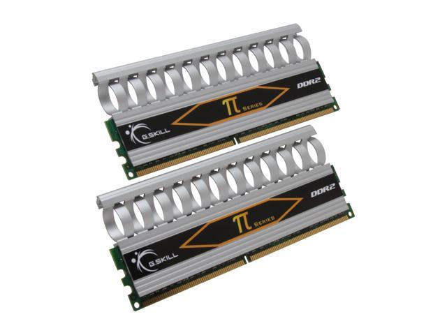 G.SKILL 4GB (2 x 2GB) DDR2 800 (PC2 6400) Dual Channel Kit Desktop Memory Model F2-6400CL4D-4GBPI